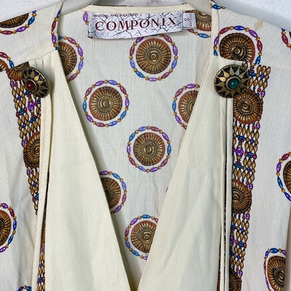 SOLD❣️❣️Vintage 80s/90s Componix Western Beaded/Tasseled Shirt Jacket✨ - Picture 4 of 9